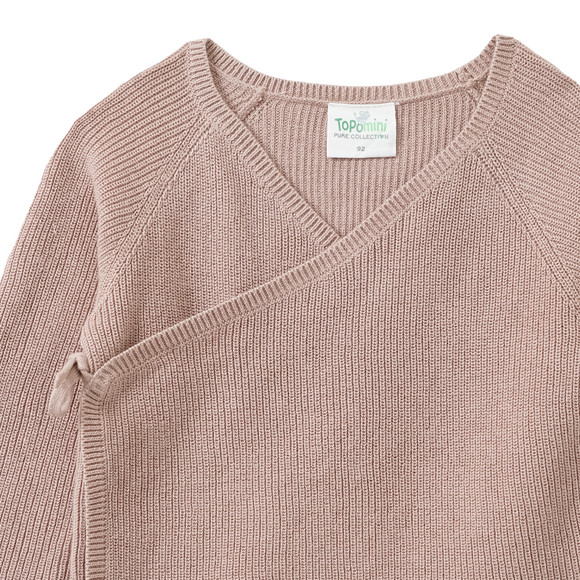 Topomini Pure Collection Baby Wickeljacke aus Rippstrick