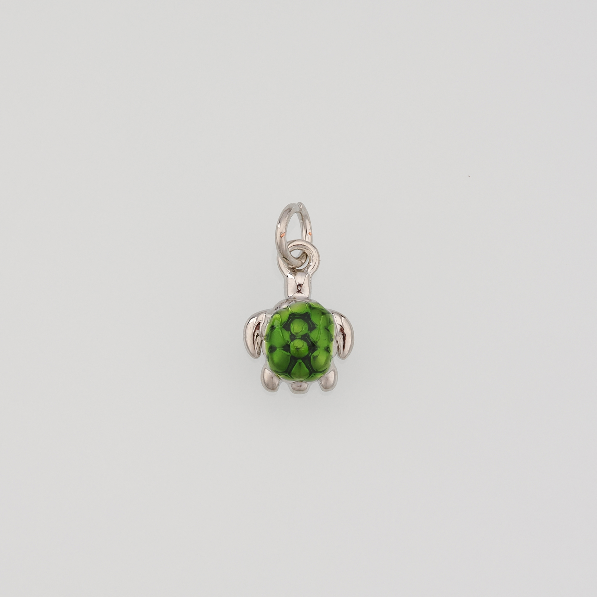 18K Gold Filled Turtle Pendant,Enamel Turtle Charm Earrings Necklace for DIY Jewelry Making Supply