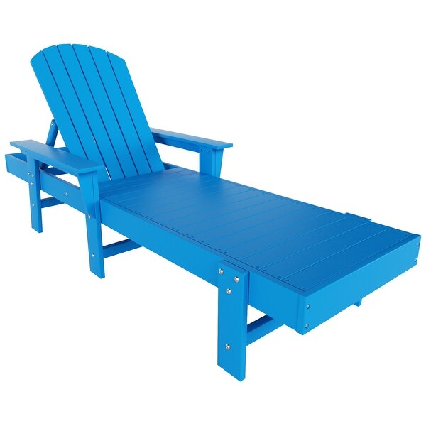 Polytrends Altura Poly EcoFriendly All Weather Reclining Chaise Lounge with Arms