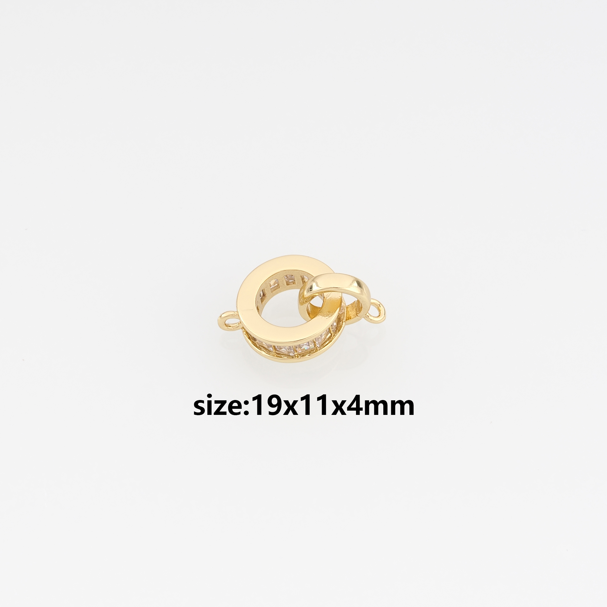18K Gold Filled End Clasp,Hook Clasps,Connector End Cap Clasp for DIY Jewelry Necklace Bracelet