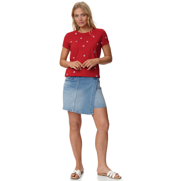 Gina Damen T-Shirt mit Stickerei