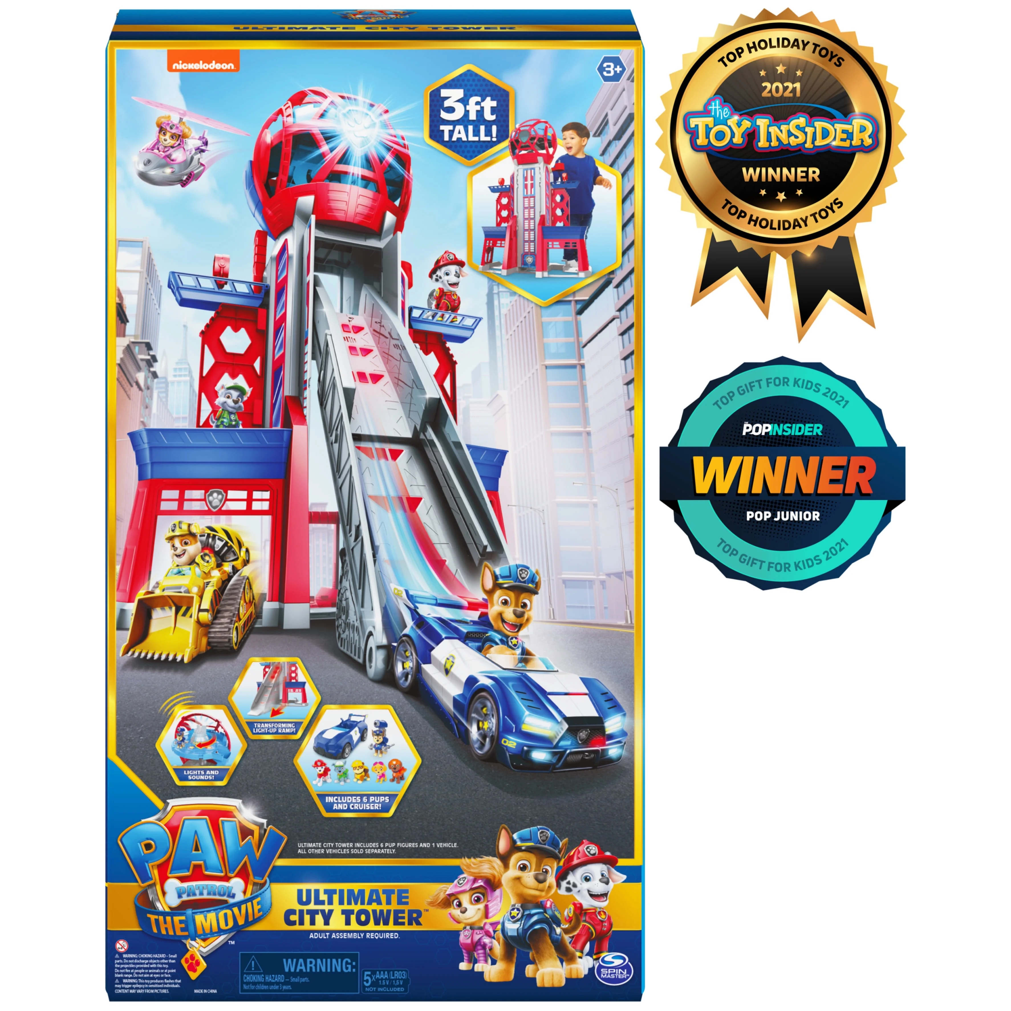 PAW Patrol, Transforming Ultimate City Movie Tower, for Ages 3 and up