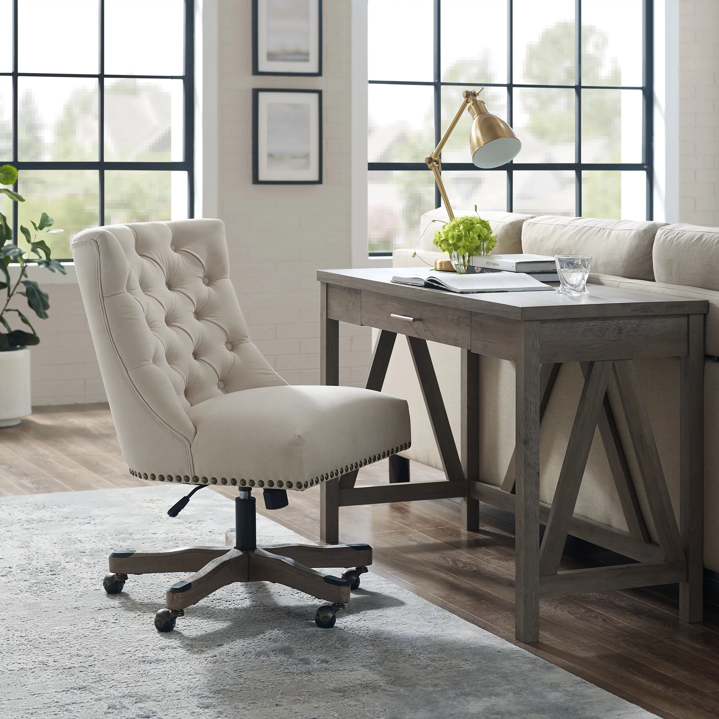 Linon Della Office Chair, Multiple Colors