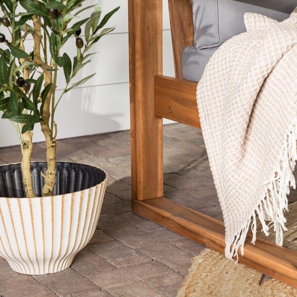 Middlebrook Hudson Acacia Frame Love Seat