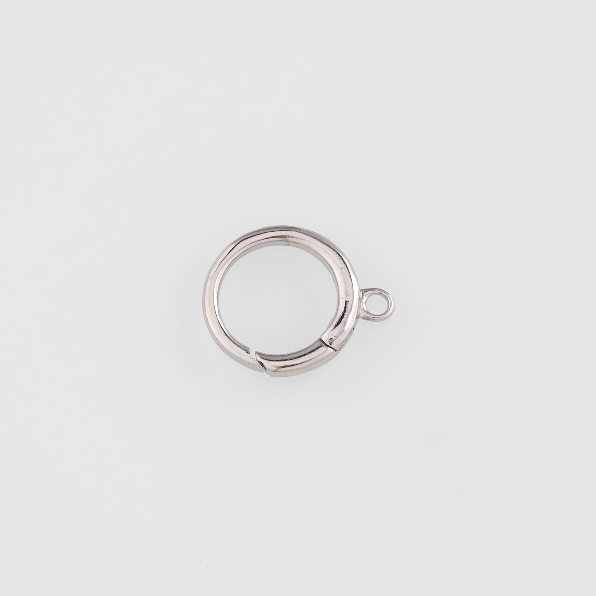 18K Gold Filled Round Spring Clasp,Push Gate Buckle Bracelet Necklace for DIY Jewelry Finding Necklace Bracelet