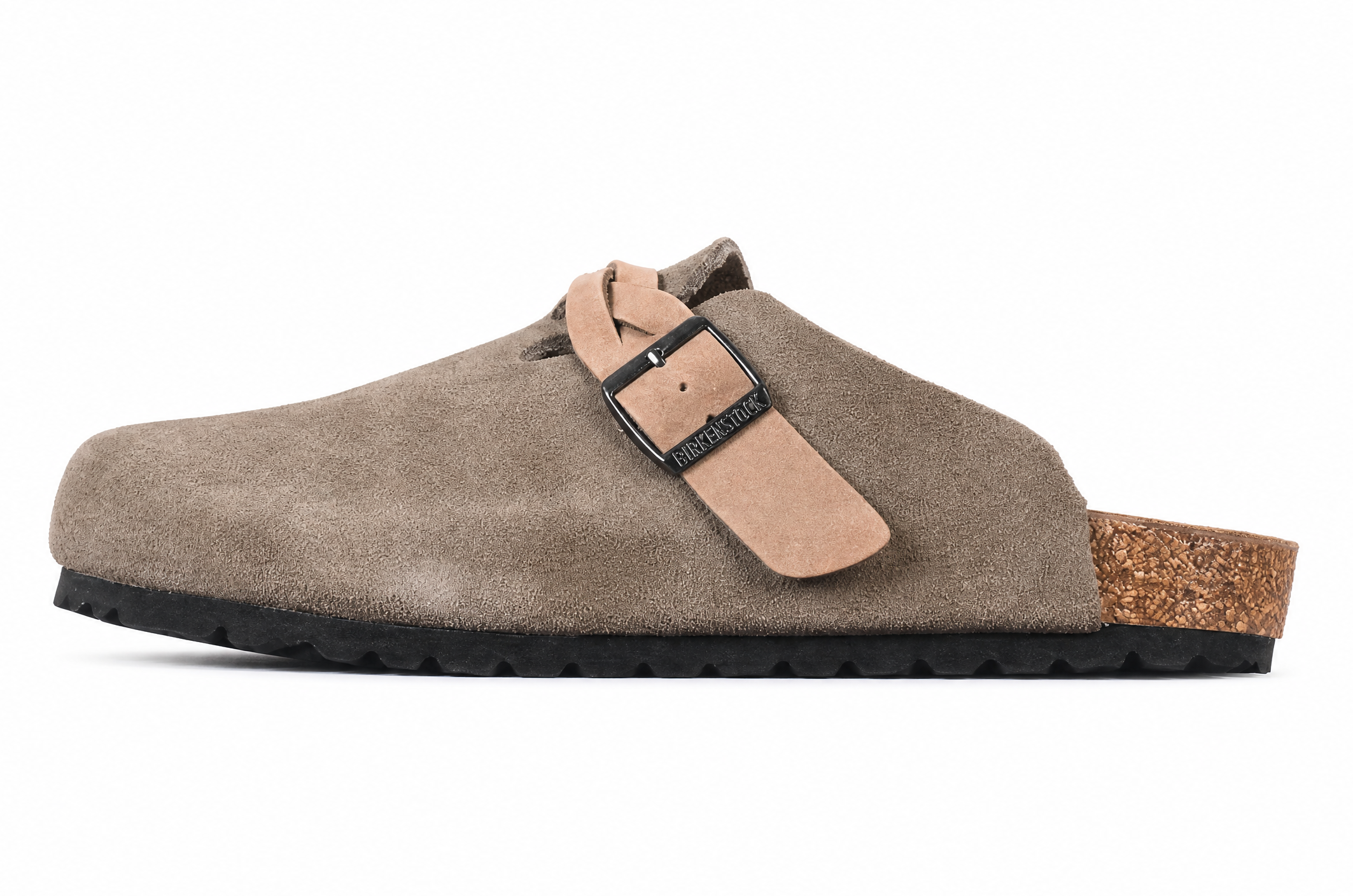 Birkenstock Boston Braided Suede Leather