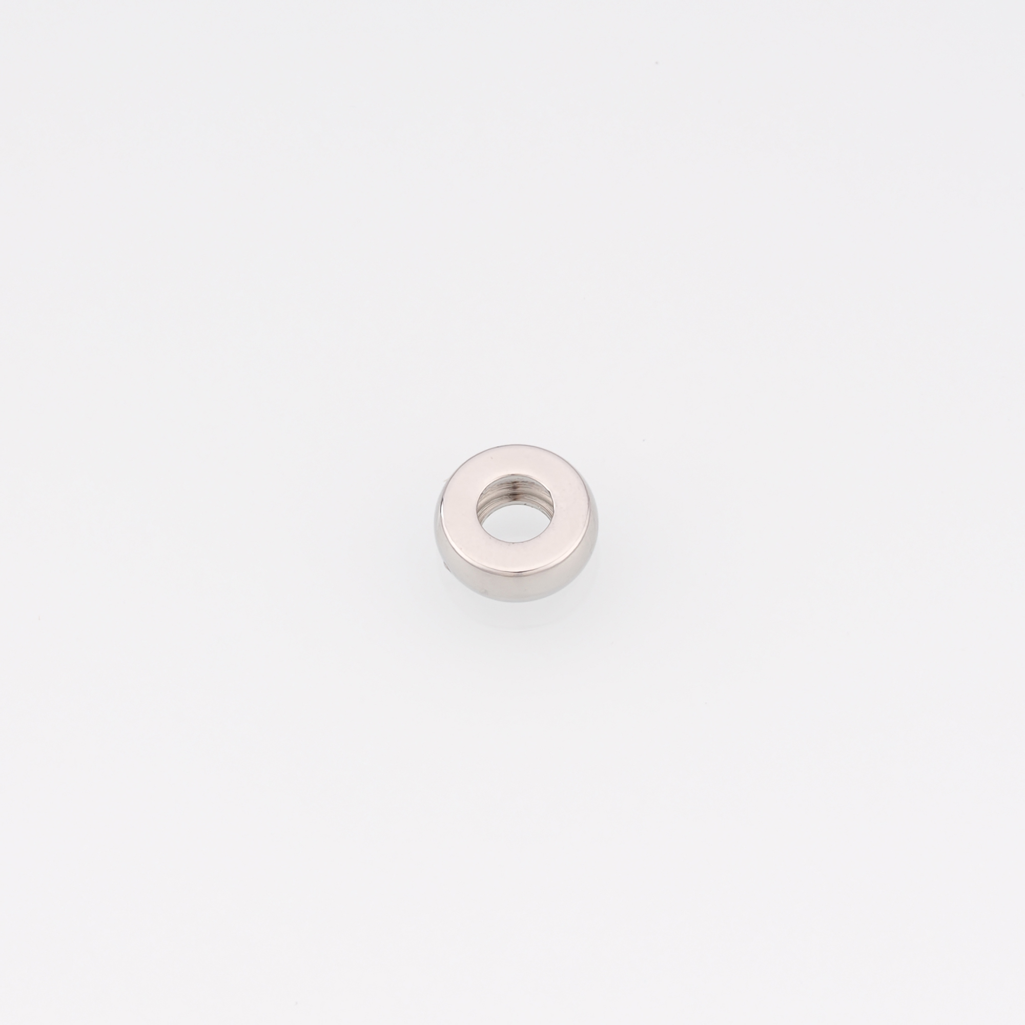 10Pcs 18K Gold Filled Round Flat Spacer Beads,Dainty Round Spacer Beads,DIY Jewelry Making Supply