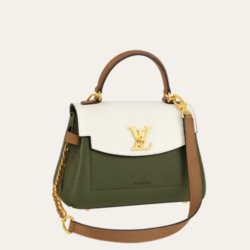 Louis Vuitton Lockme Ever Mini Khaki Green White 9.8 Inches