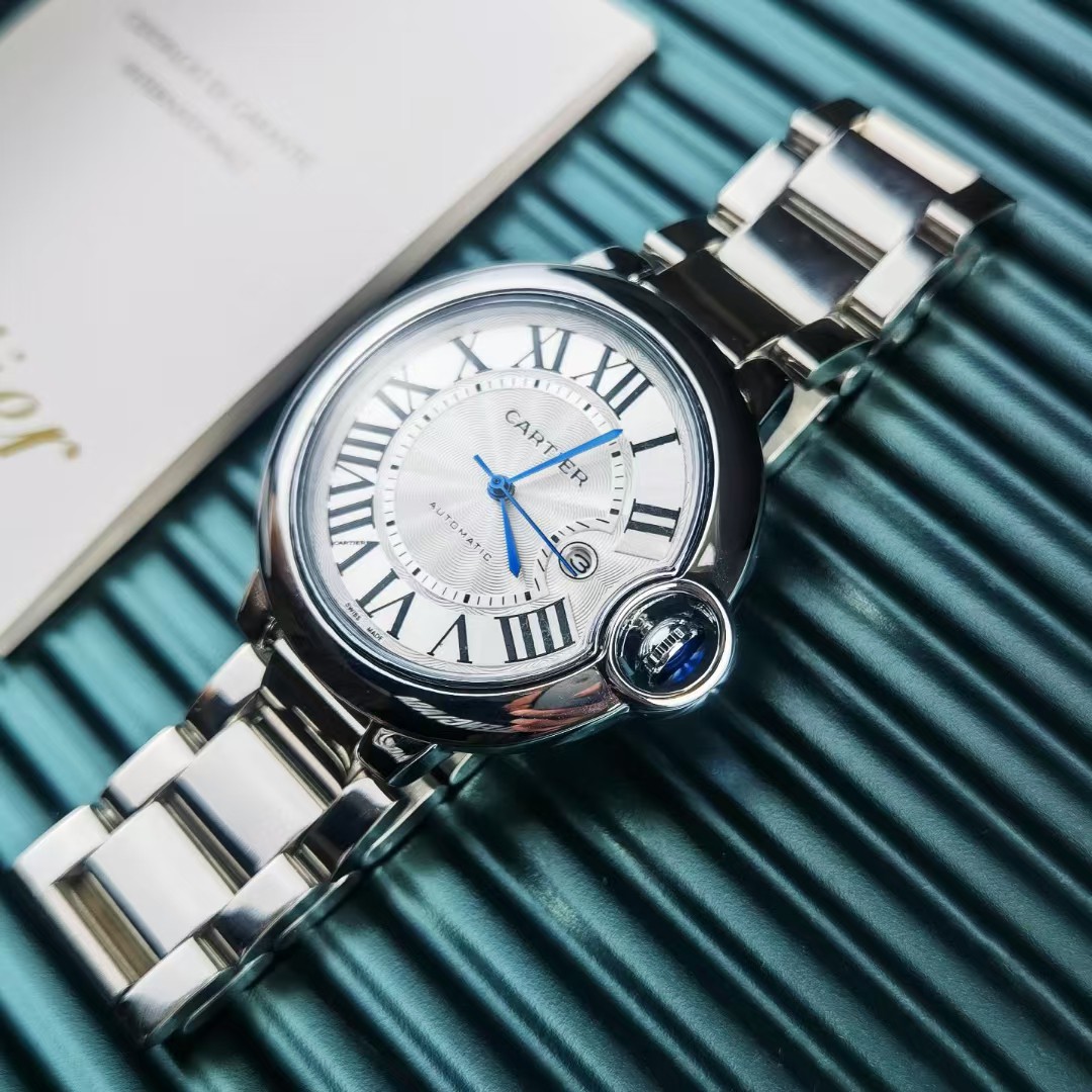 Cartier Blue Balloon Men's Classic Steel Band Watch - cnluxepick