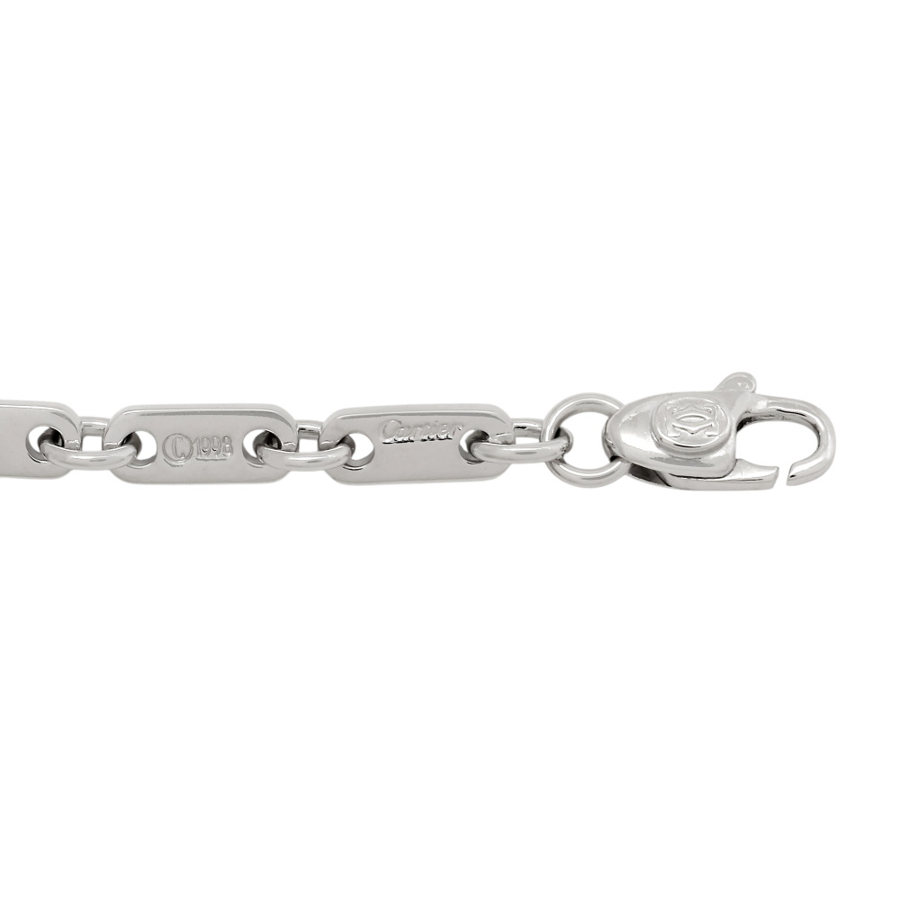 Cartier Figaro Bracelet 18K White Gold 488525