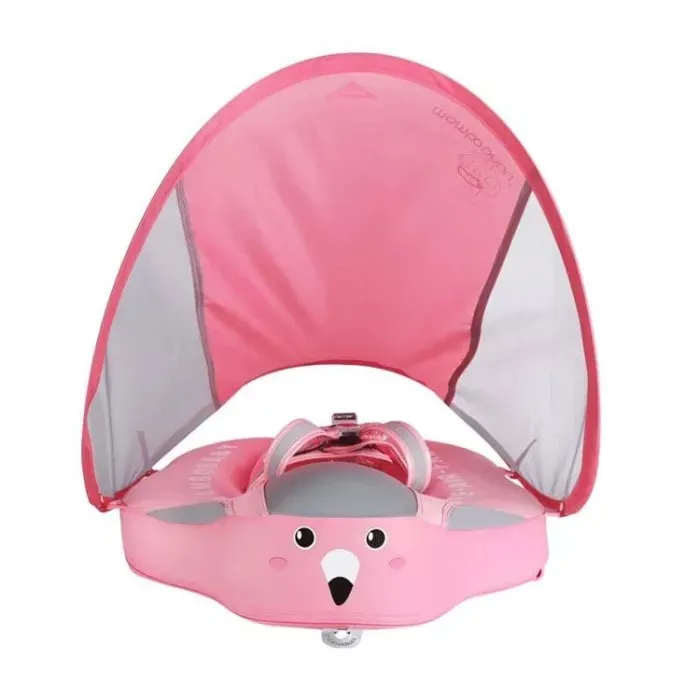 Baby Airless Float Ring With UPF50+ Canopy (2024 Deluxe Edition Swim-Trainer)