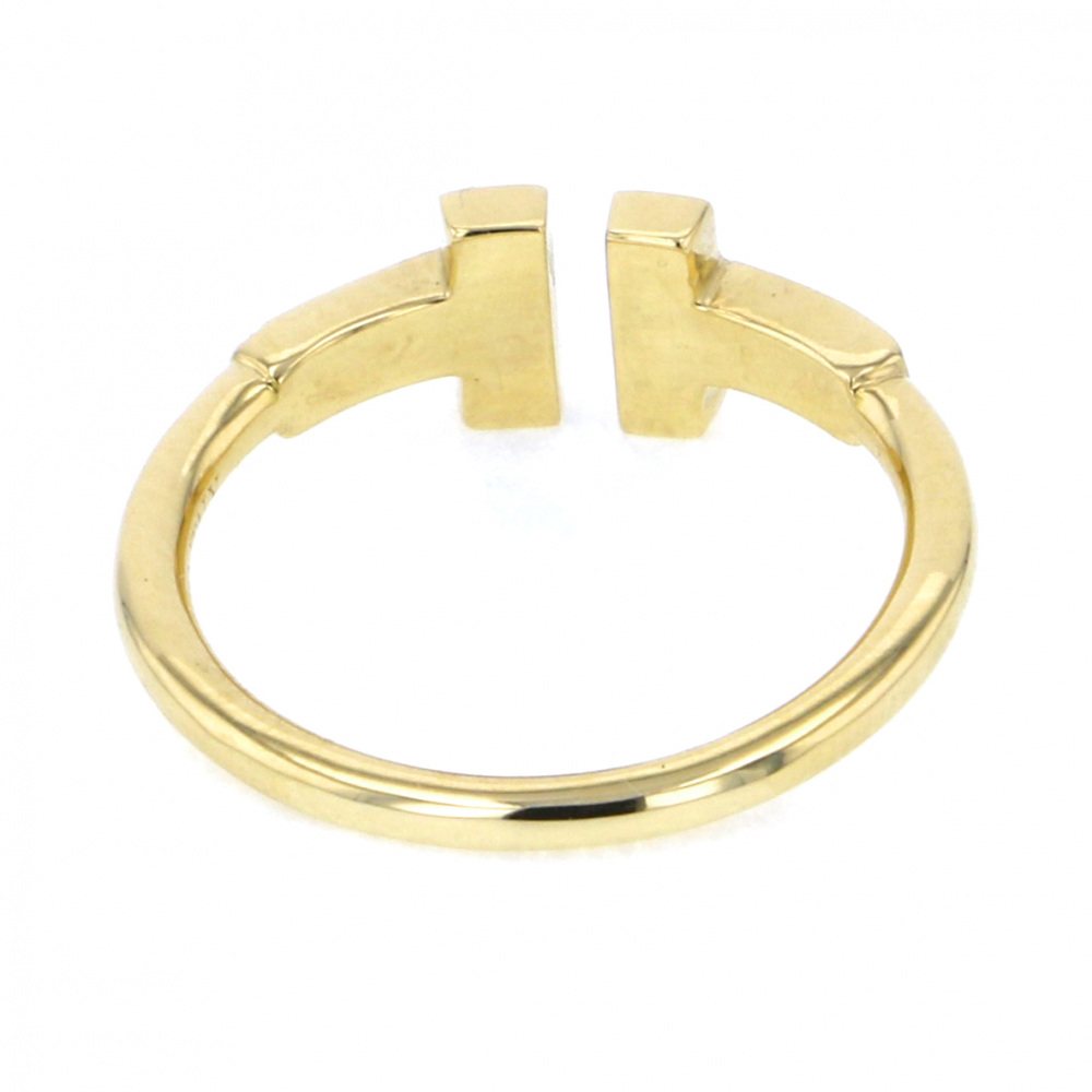 Tiffany & Co. Tiffany T Wire Ring 18K Yellow Gold Diamond