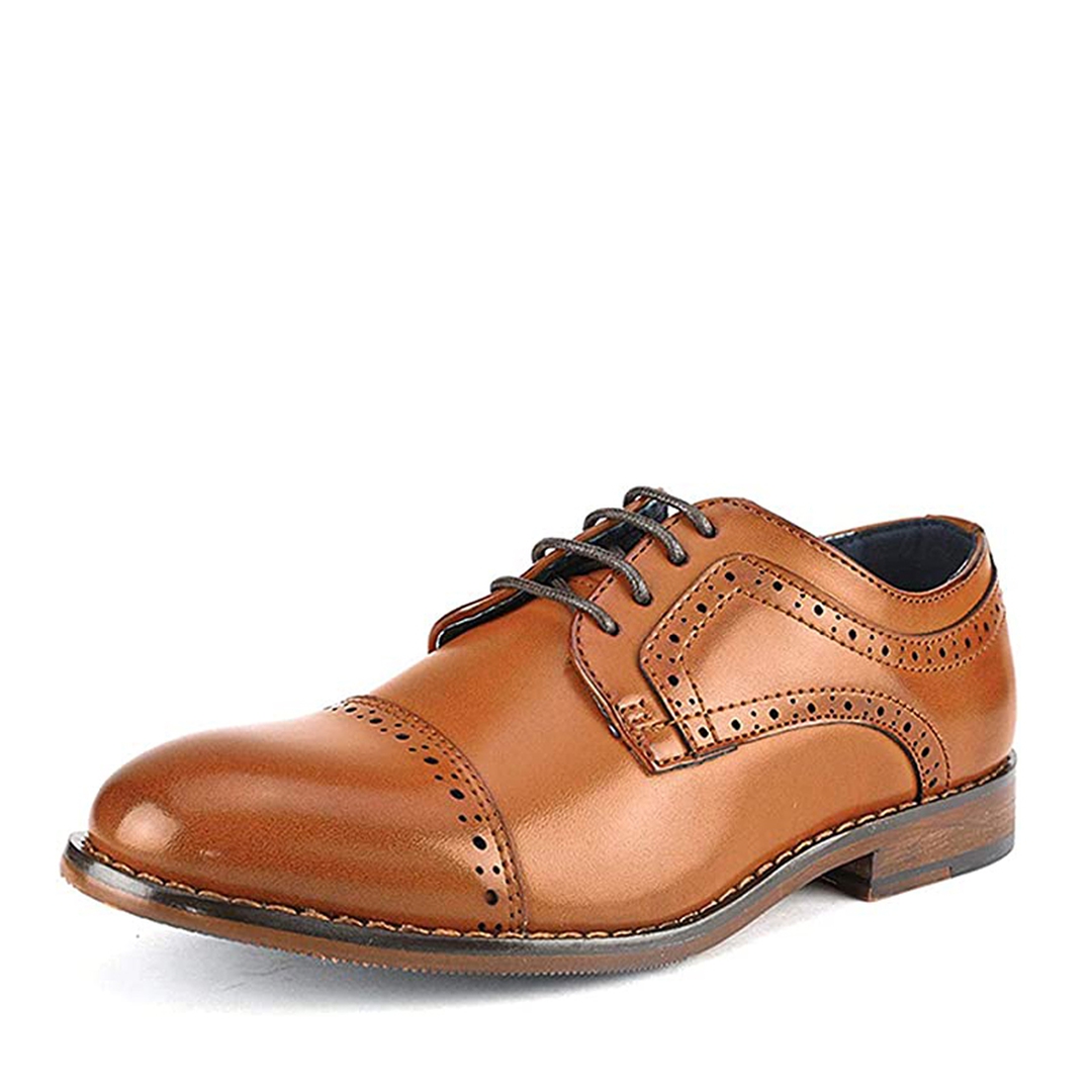 Boys' Non-Slip Cap-Toe Dress Shoes
