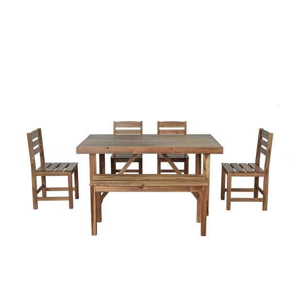 6piece Outdoor Garden Dining Table Set,Suitable For Terraces and Courtyards