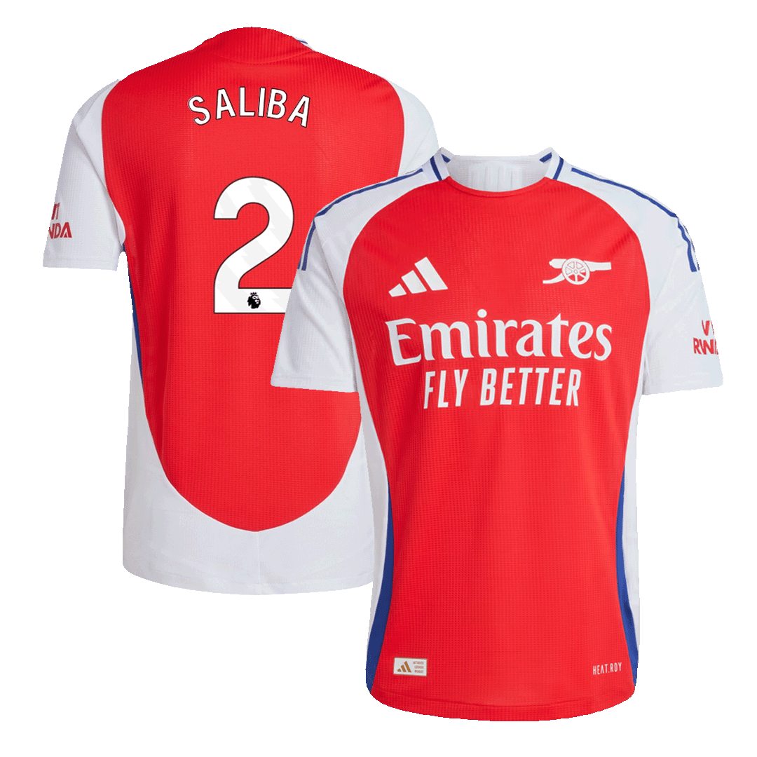 SALIBA #2 Arsenal Home Player Version Jersey