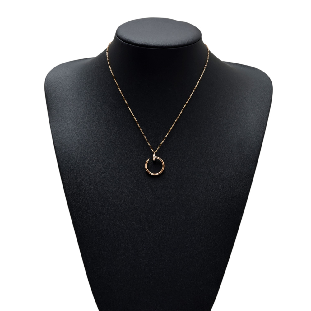 Cartier Juste un Clou Necklace 18K Rose Gold Diamond B7224887