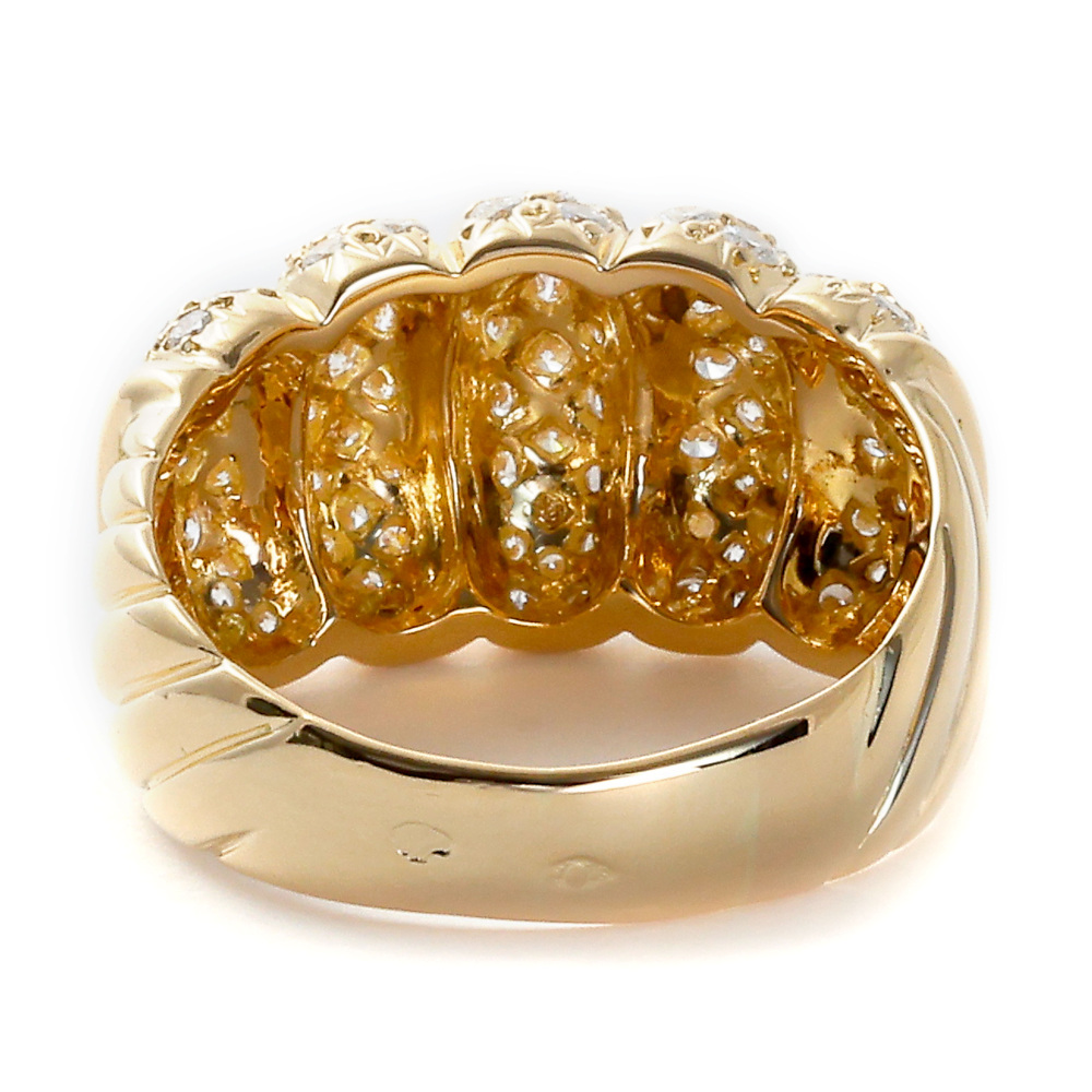 Van Cleef & Arpels Diamond K18 Yellow Gold Ring