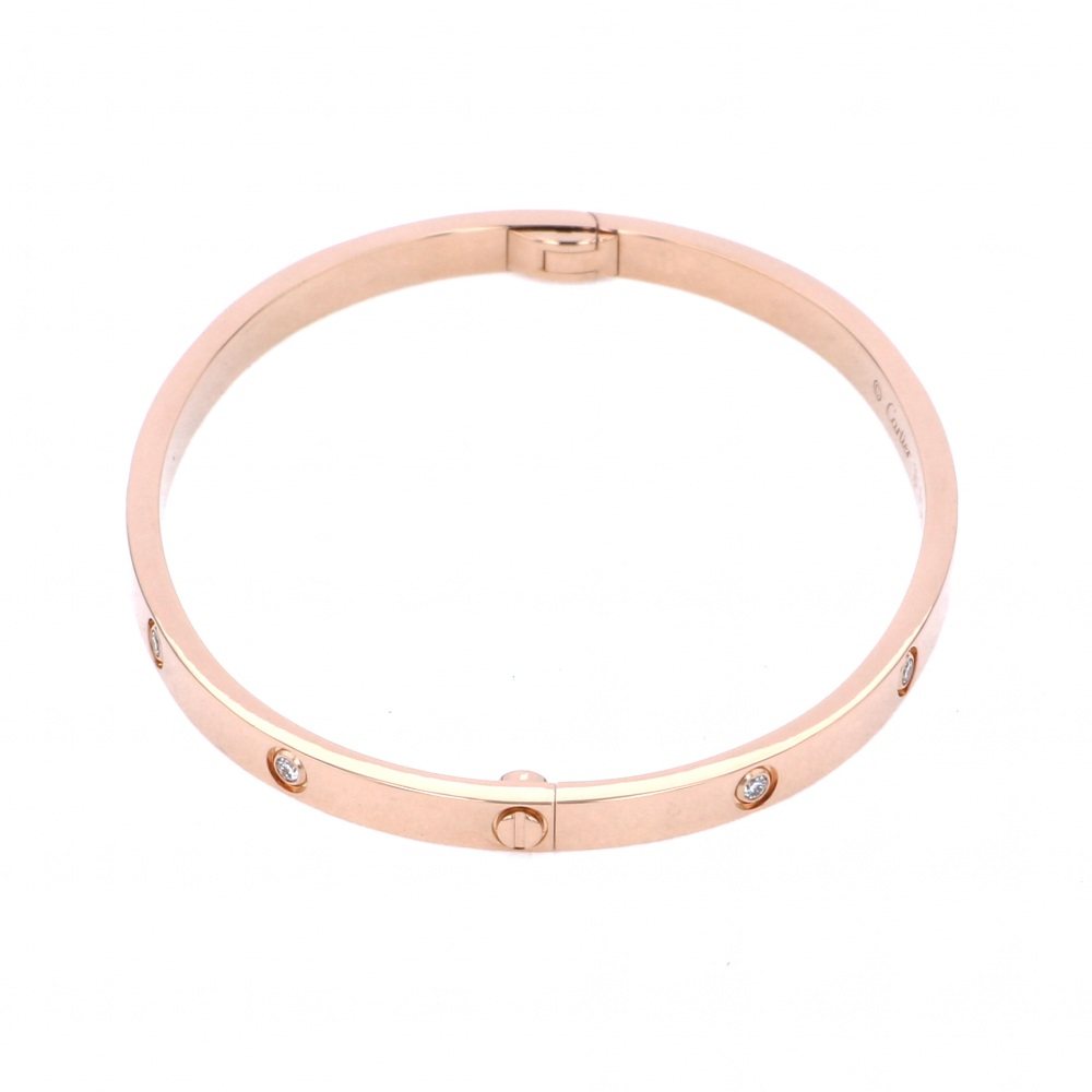 Cartier Love Sm 16cm Bracelet 18K Rose Gold Diamond