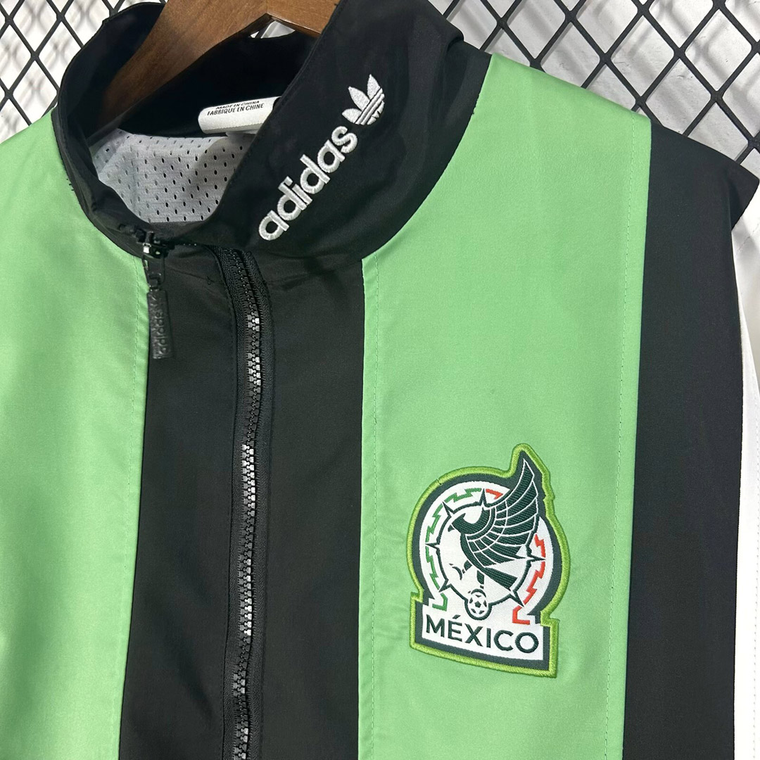 2026 Mexico EQT Black Green Retro Windbreaker