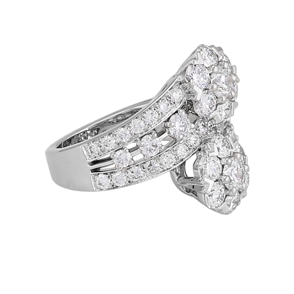 Van Cleef & Arpels Snowflake Ring Platinum Diamond VCARO3RG00