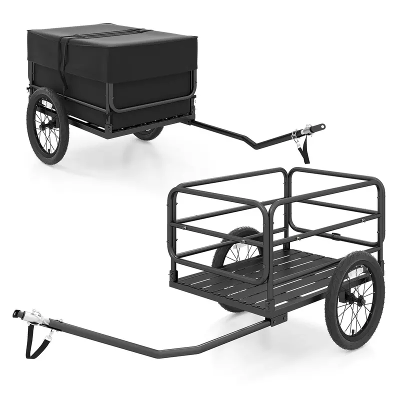 Three-Tier Rolling Utility Cart – Industrial-Strength Folding Tool Trolley with 330 LB Capacity
