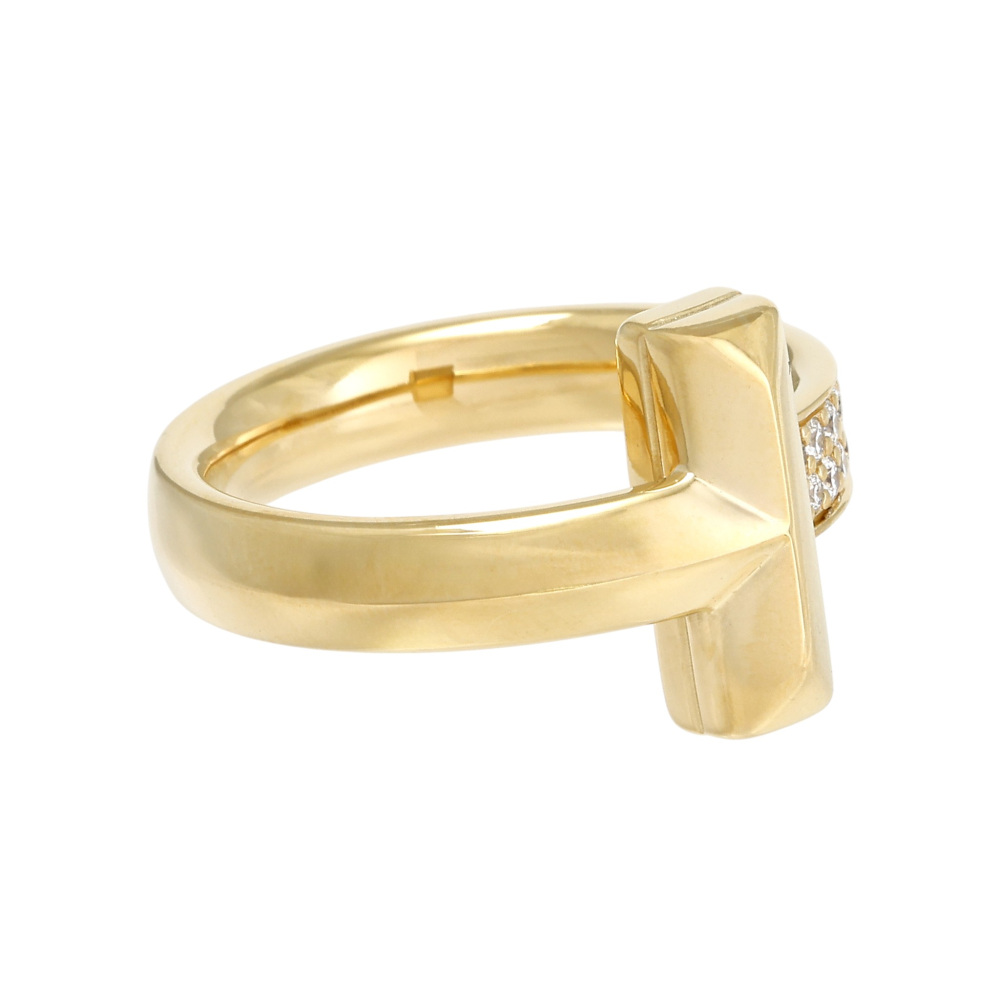 Tiffany & Co. Tiffany T One Ring 18K Yellow Gold Diamond 68171717