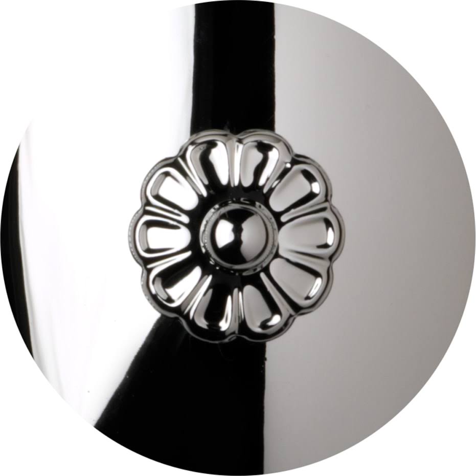 Schonbek 1560-40A Petit Crystal Flush Mount in Silver