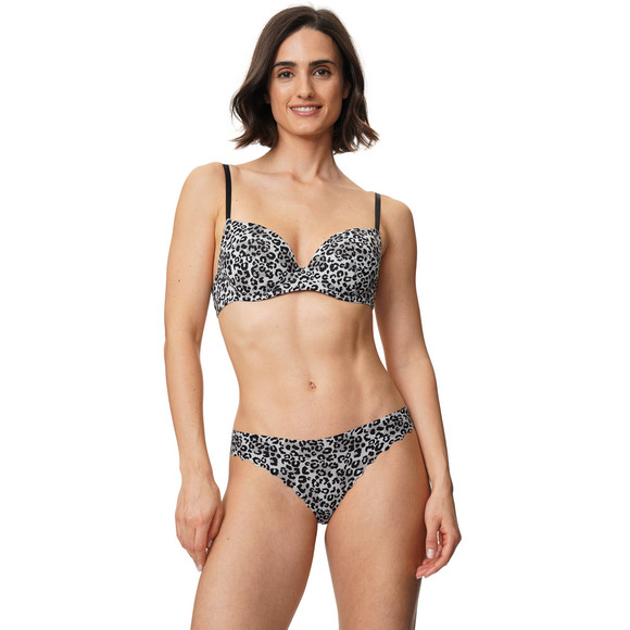 Gina Benotti 3 Damen Seamless-Strings mit Wellenkante