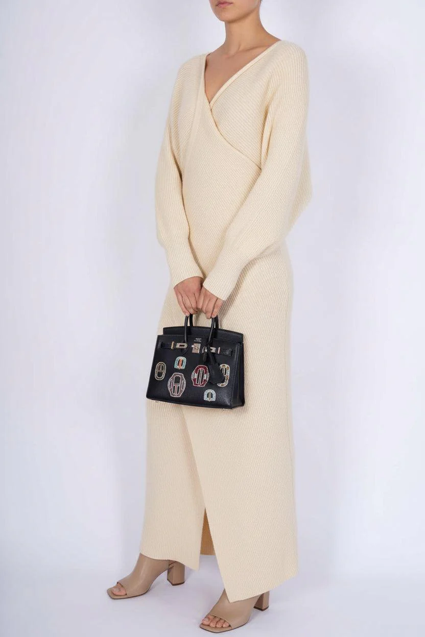 Hermès Birkin 20 Sellier Bouclerie Moderne Black Chèvre Palladium Hardware