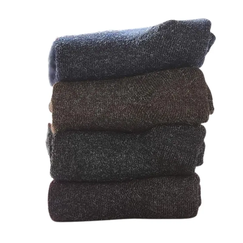 Thermal Wool Crew Socks for Women – Breathable 4-Pack for Cold-Weather Comfort