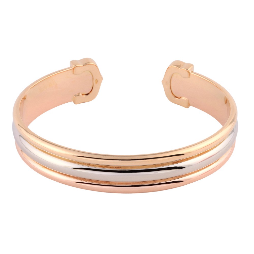 Cartier 2C Bracelet Tri-Gold