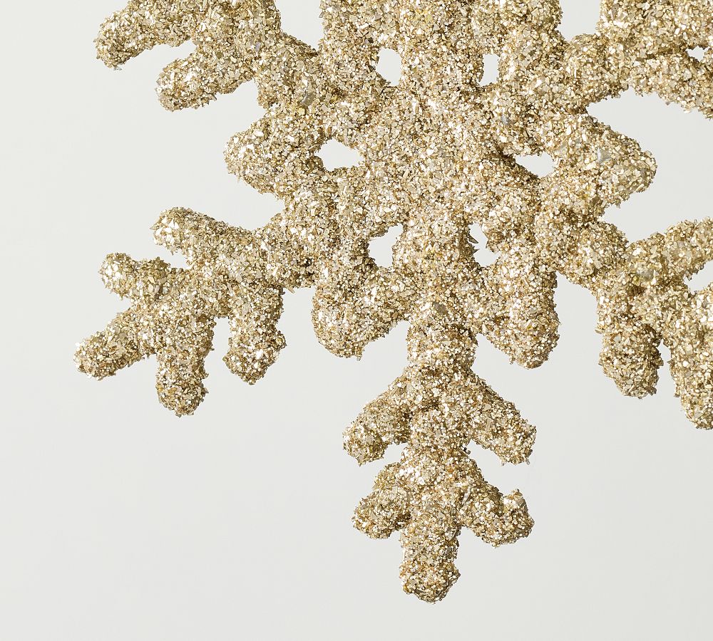 Sparkly Gold Snowflake Ornament  sgtnighsdesigns