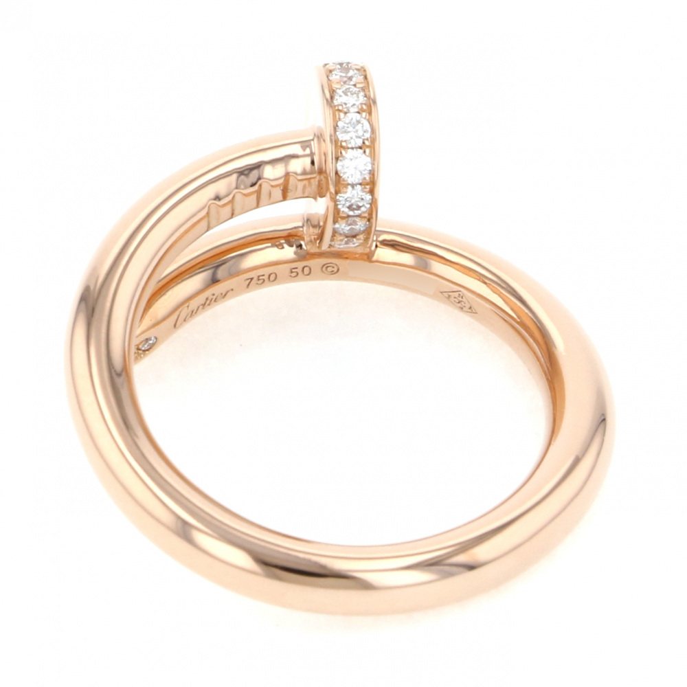 Cartier Juste un Clou Ring 18K Rose Gold Diamond