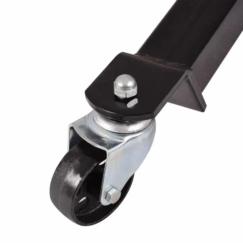 Red 1660-lb Hydraulic Transmission Jack – Vertical Lift with 360° Rotating Wheels and 33″–70″ Height Range
