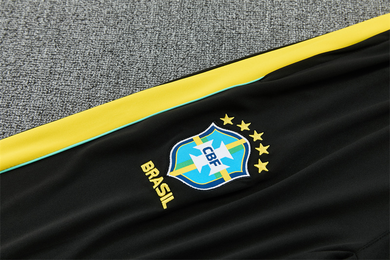 Adult / Kids 2627 Brazil Half Zipper Training Suit