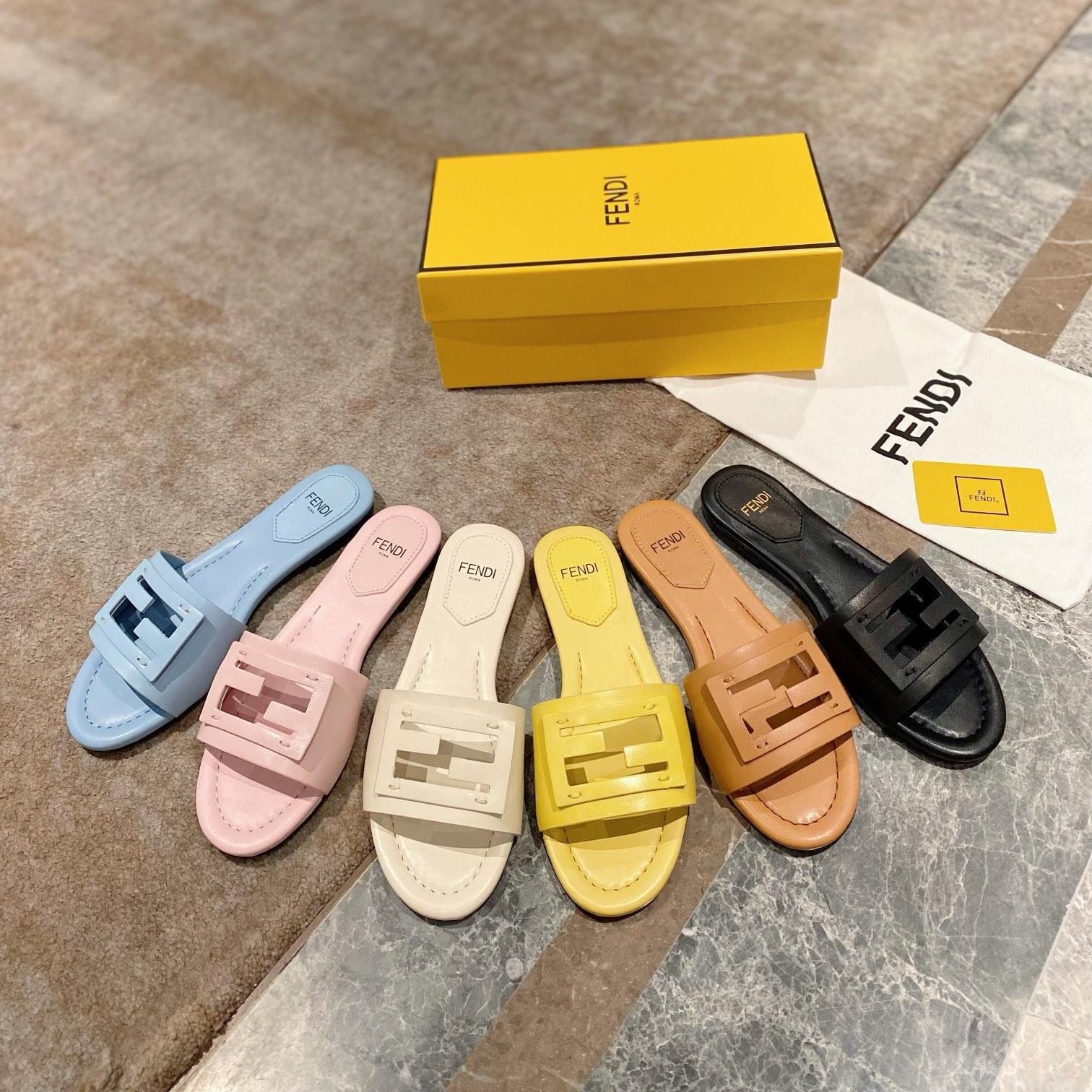 Fendi Slippers Shoes Sandal Slide