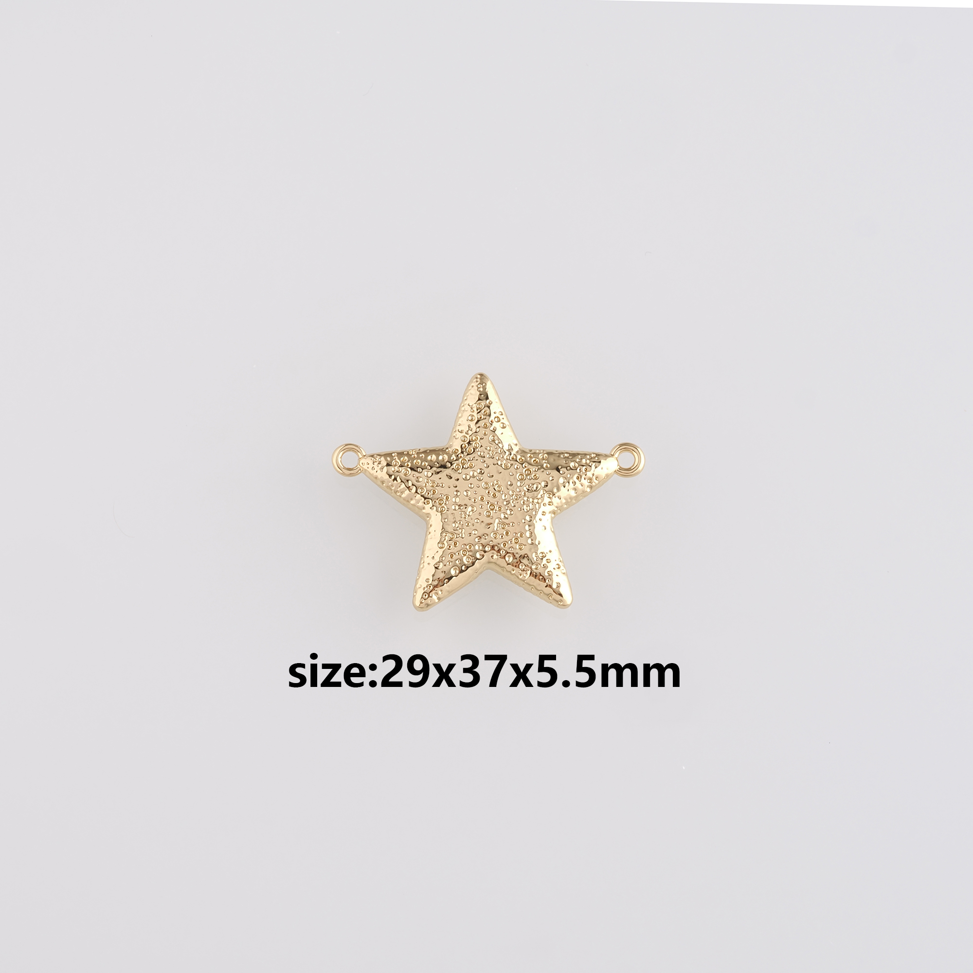18K Gold Filled Star Connector,Celestial Charm,Star Necklace Bracelet for DIY Jewelry Making Supply