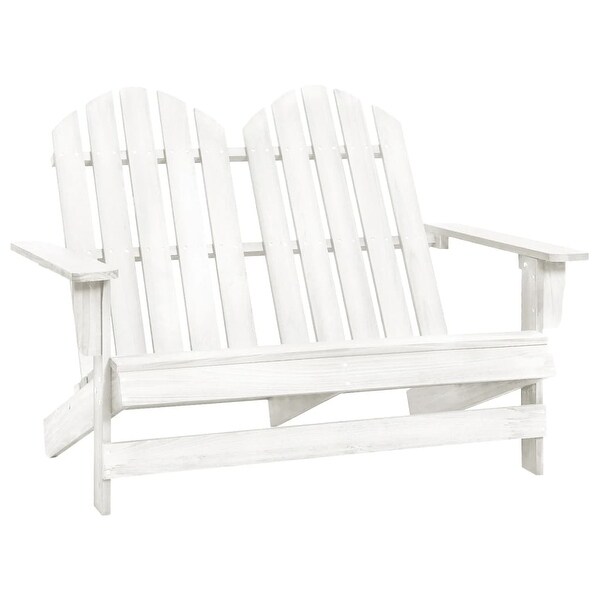 vidaXL 2Seater Patio Adirondack Chair Solid Wood Fir