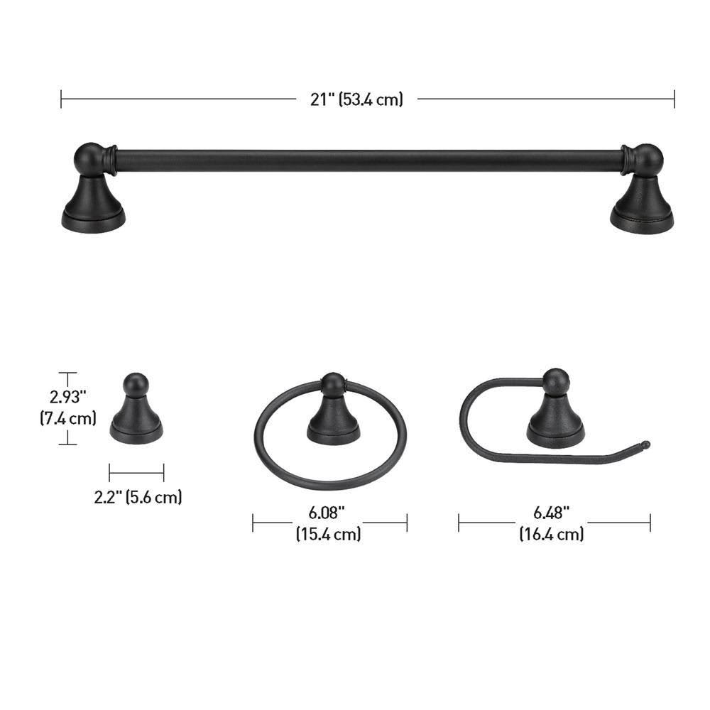 Globe Electric Jayden 5-Piece Oil-Rubbed Bronze All-in-One Bath Set