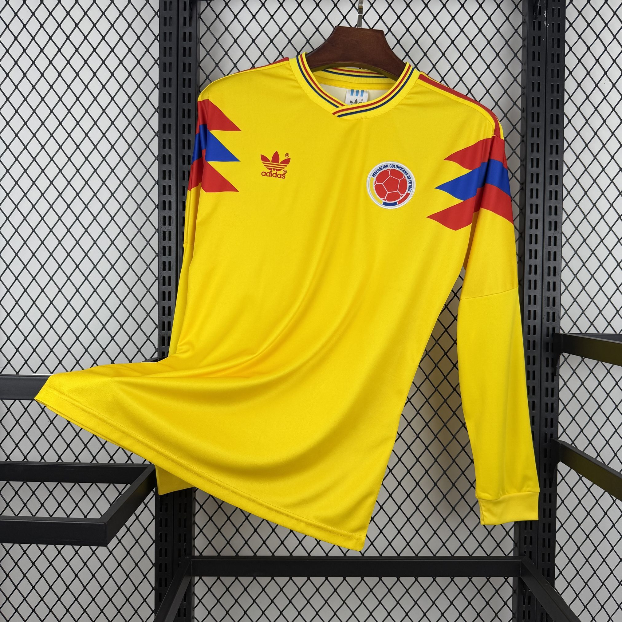 Colombie Maillot Foot Retro 1990 Manches Longue€19.99