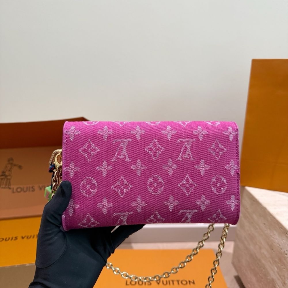Louis Vuitton x Takashi Murakami Pouch Metis Pink Denim 20Cm