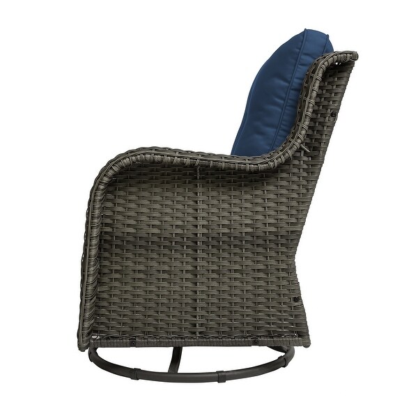 Patio Rattan Chairs Swivel Rocker