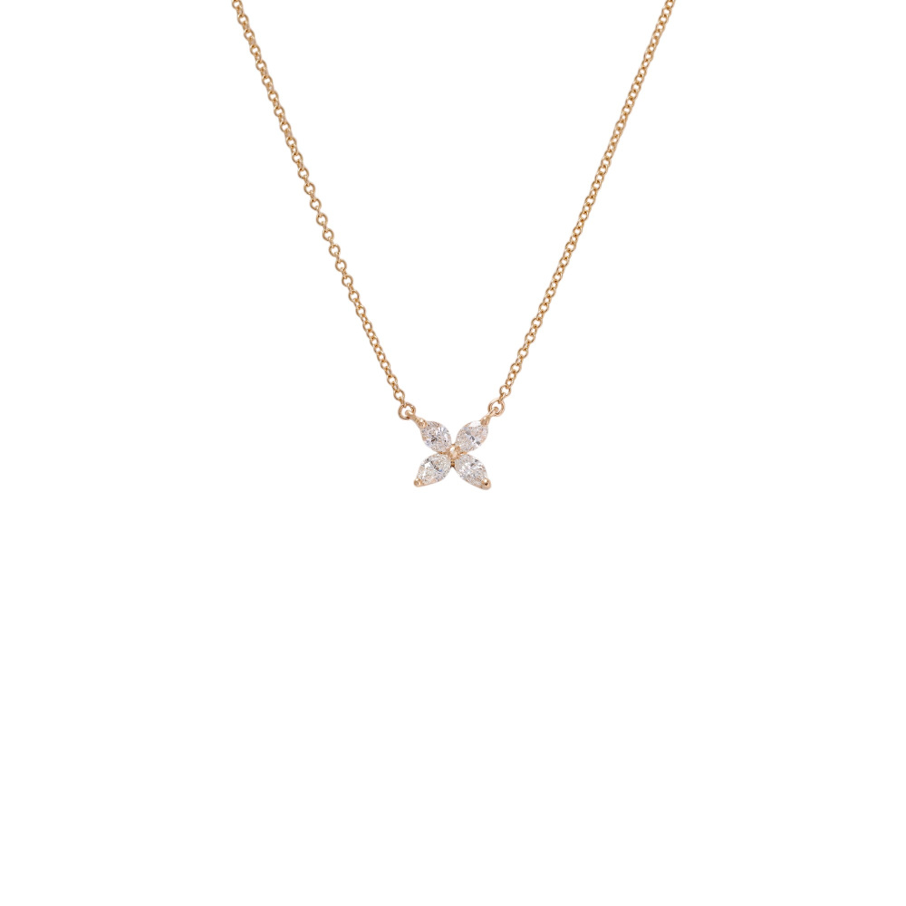 Tiffany & Co. Victoria Necklace 18K Rose Gold Diamond 60011630