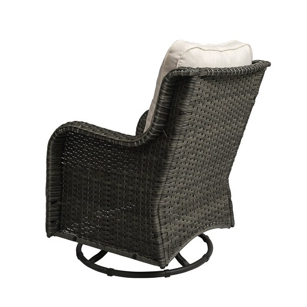 Patio Rattan Chairs Swivel Rocker