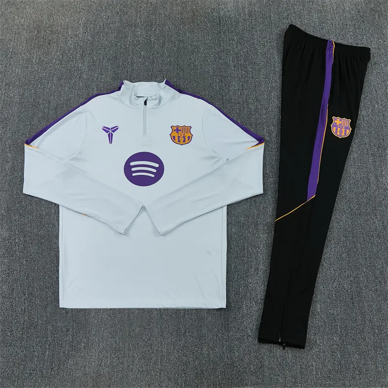 Adult/ Kids 2627 Barcelona half zipper Training Suit