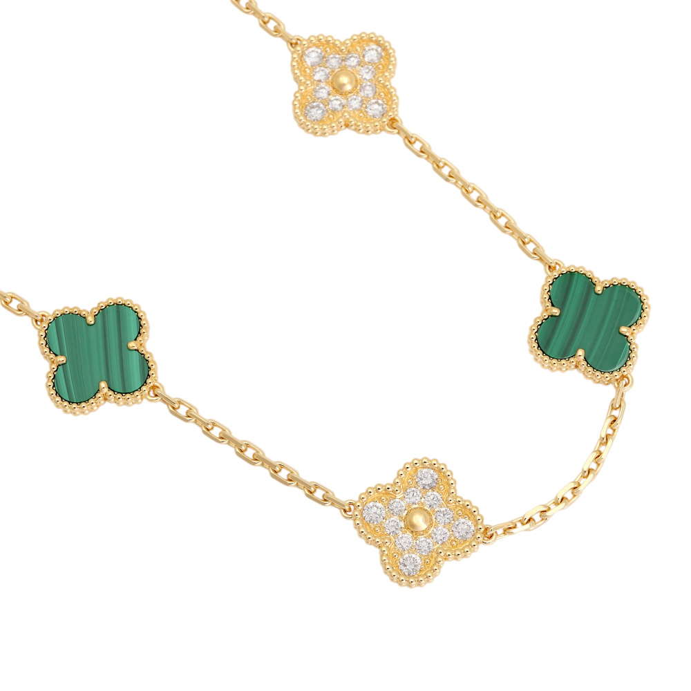 Van Cleef & Arpels Vintage Alhambra 20 Motifs Necklace 18K Yellow Gold VCARO7GP00
