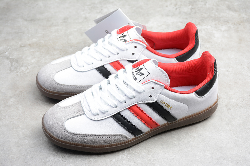 Adidas Samba Og Shoes Cloud White/Black/Red B75809