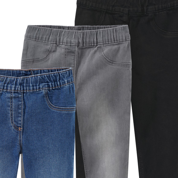 Famy 3 Mädchen Jeggings mit Stretch-Bund