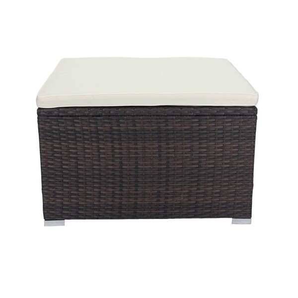 11 Piece Patio Wicker Conversation Set,Patio Furniture Set