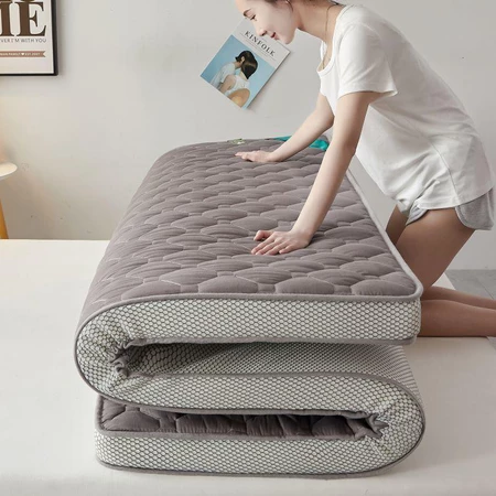 Latex Mattress 9CM Single/ Queen/King Tatami Foldable Mattress Thick Mattress Topper